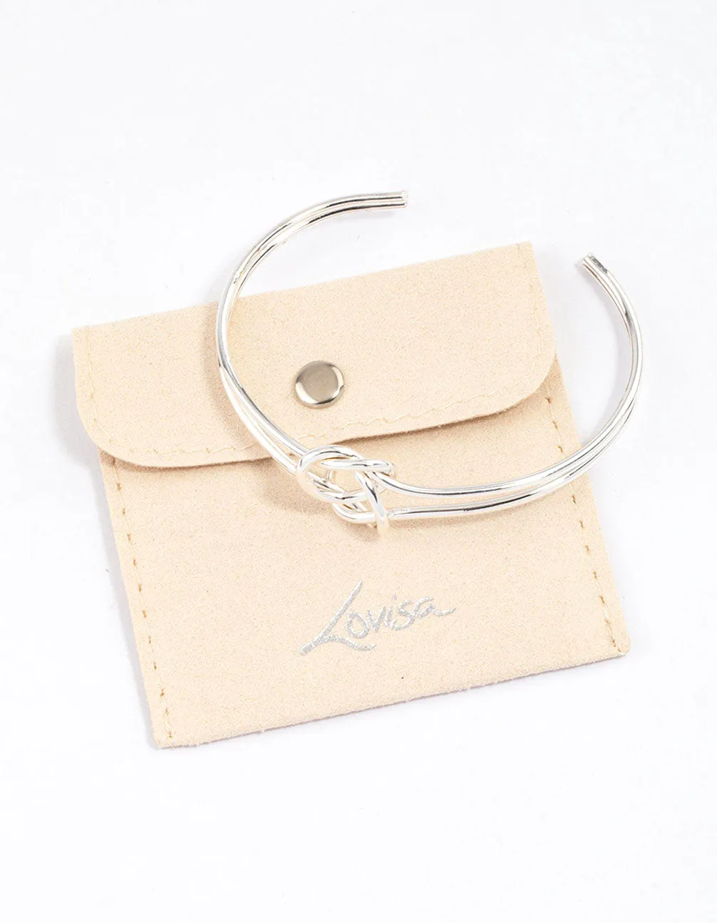 Gold Pretzel Open Cuff & Polishing Set
