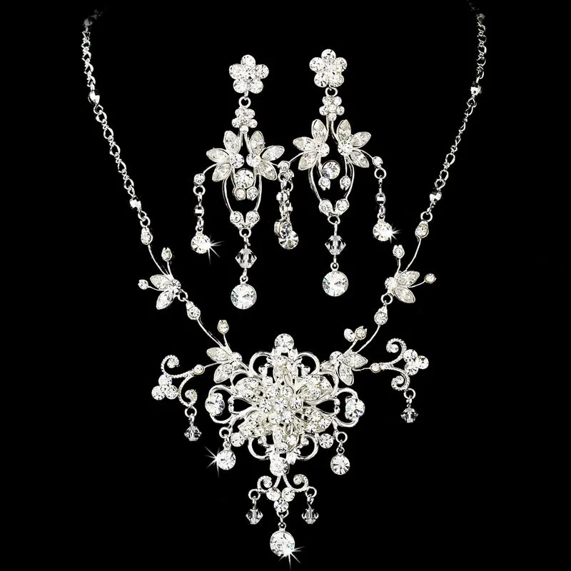 Gorgeous Swarovski Crystal Bridal Headband & Jewelry Set