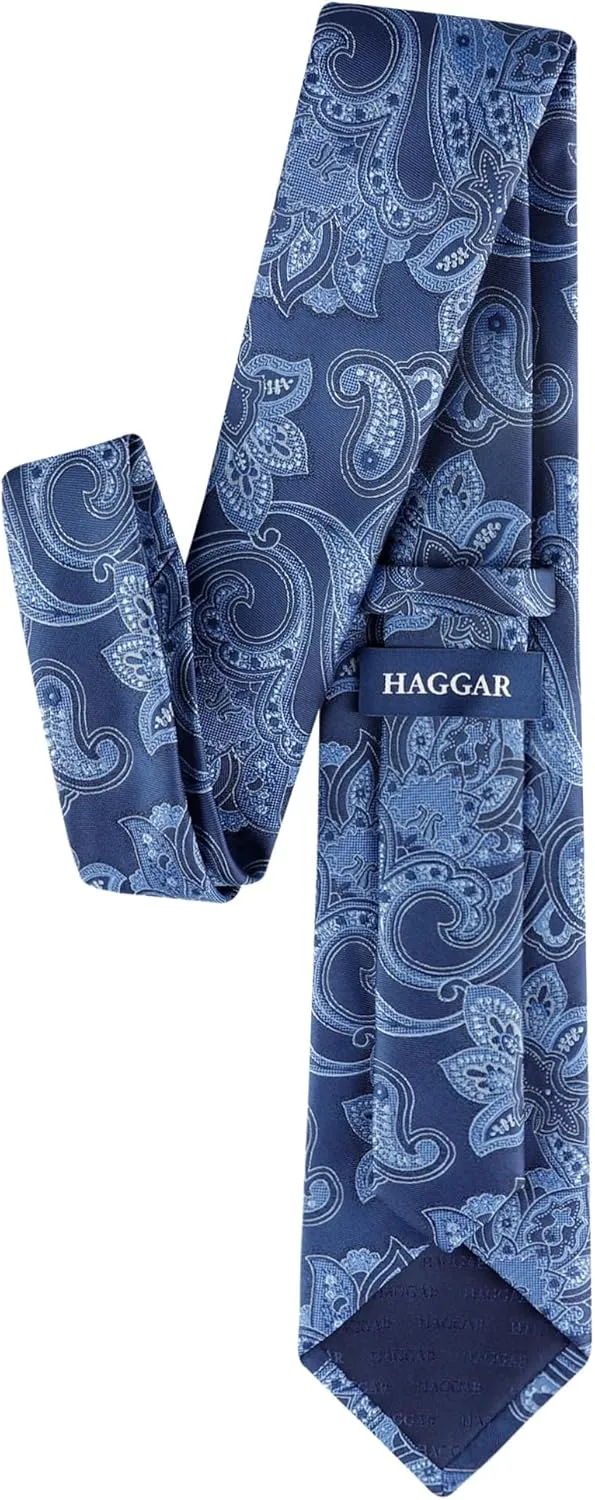 Haggar Mens Paisley Pattern Self-tie Necktie