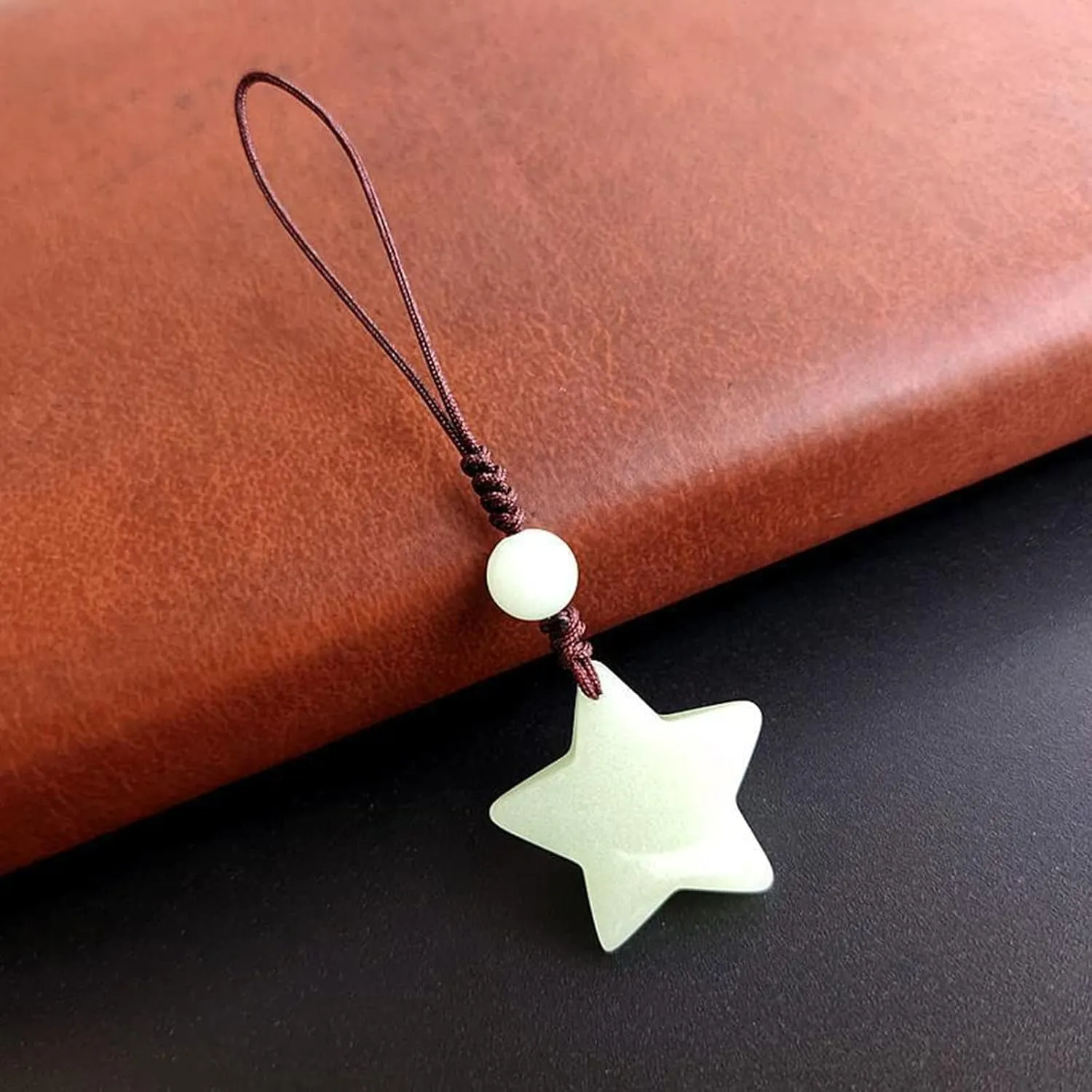 hejhncii Luminous Star Keychain Fashion Handbag Pendant Unisex Key Chain Charm Key Chain Glow In The Dark Couple Pendant