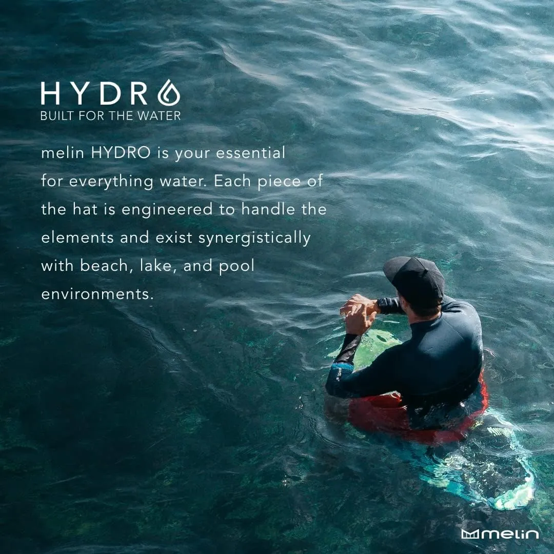 melin Odysea Stacked Hydro, Snapback Hats, Water-Resistant Baseball Caps for Men & Women, Golf, Running, or Workout Hat
