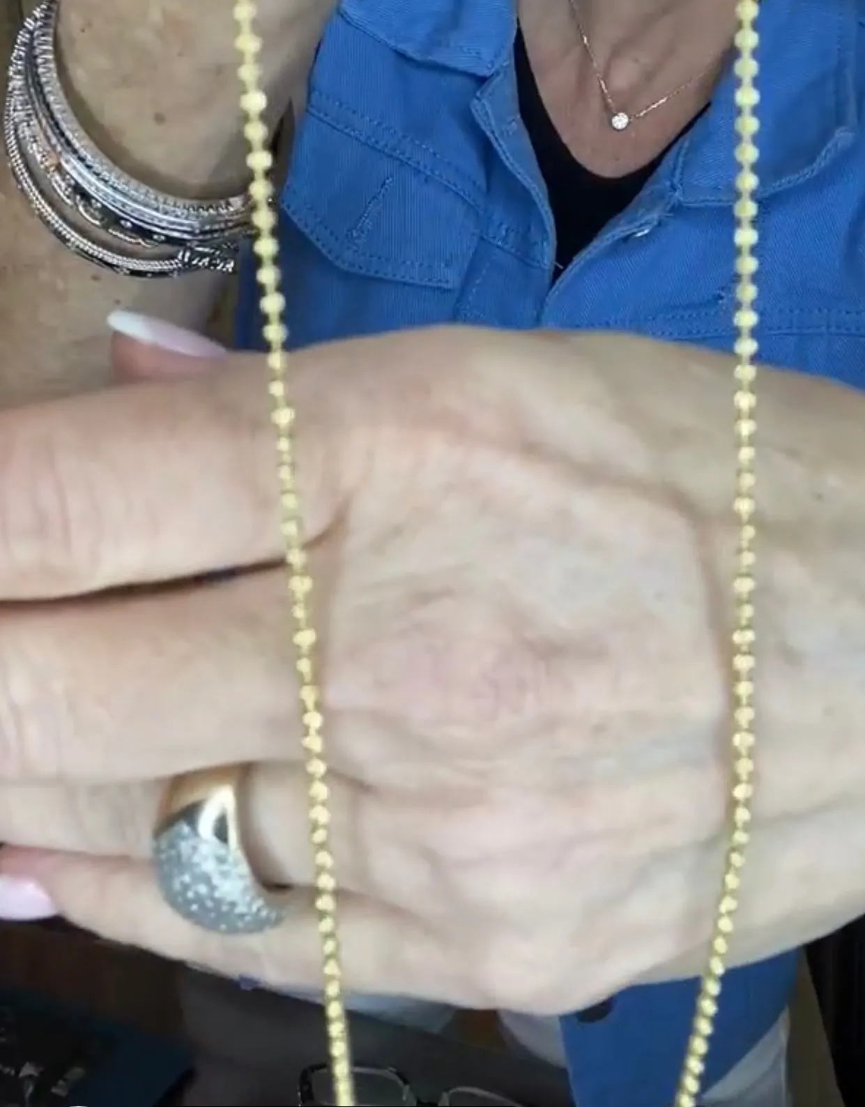 Pre Authorized Sterling Silver layered necklaces