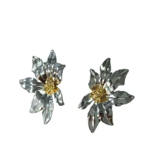 Pre Order:  Metal Flower Stud Earrings