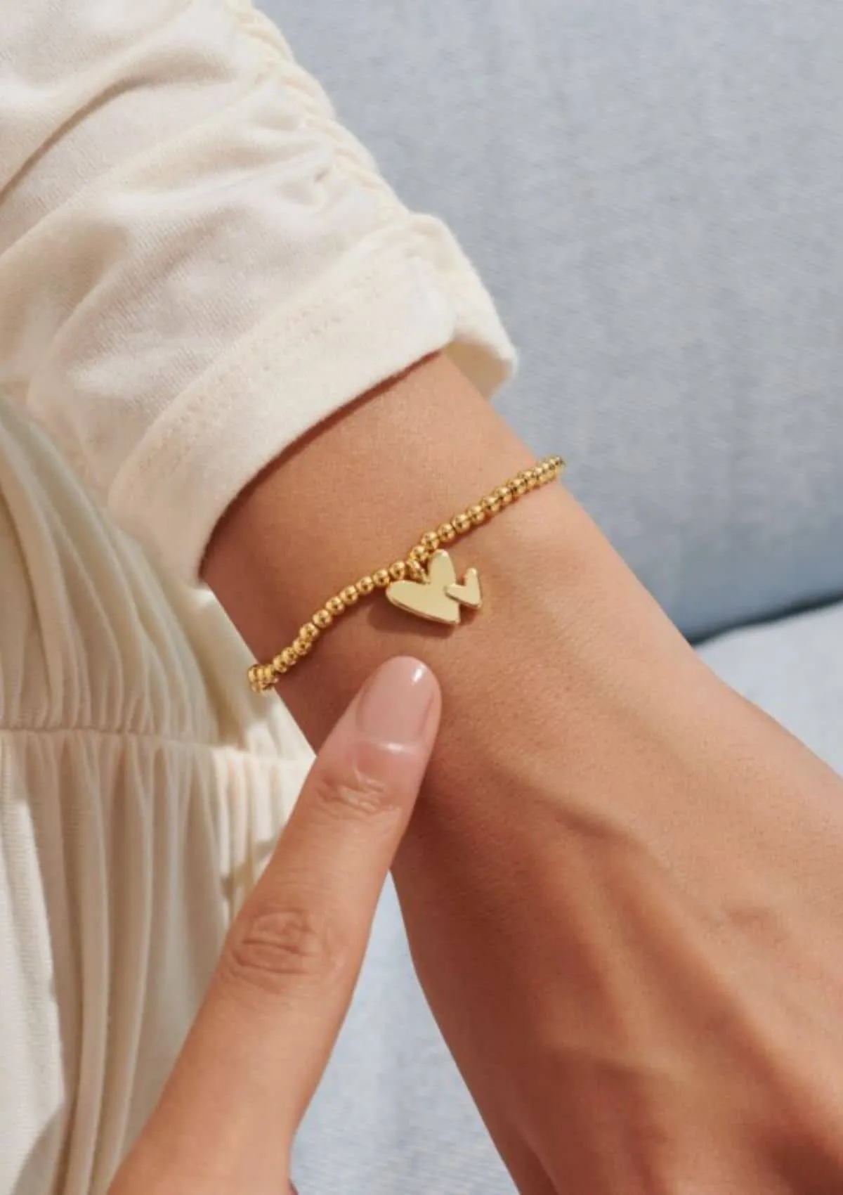 "Just For You Mom" Gold Stretch Bracelet