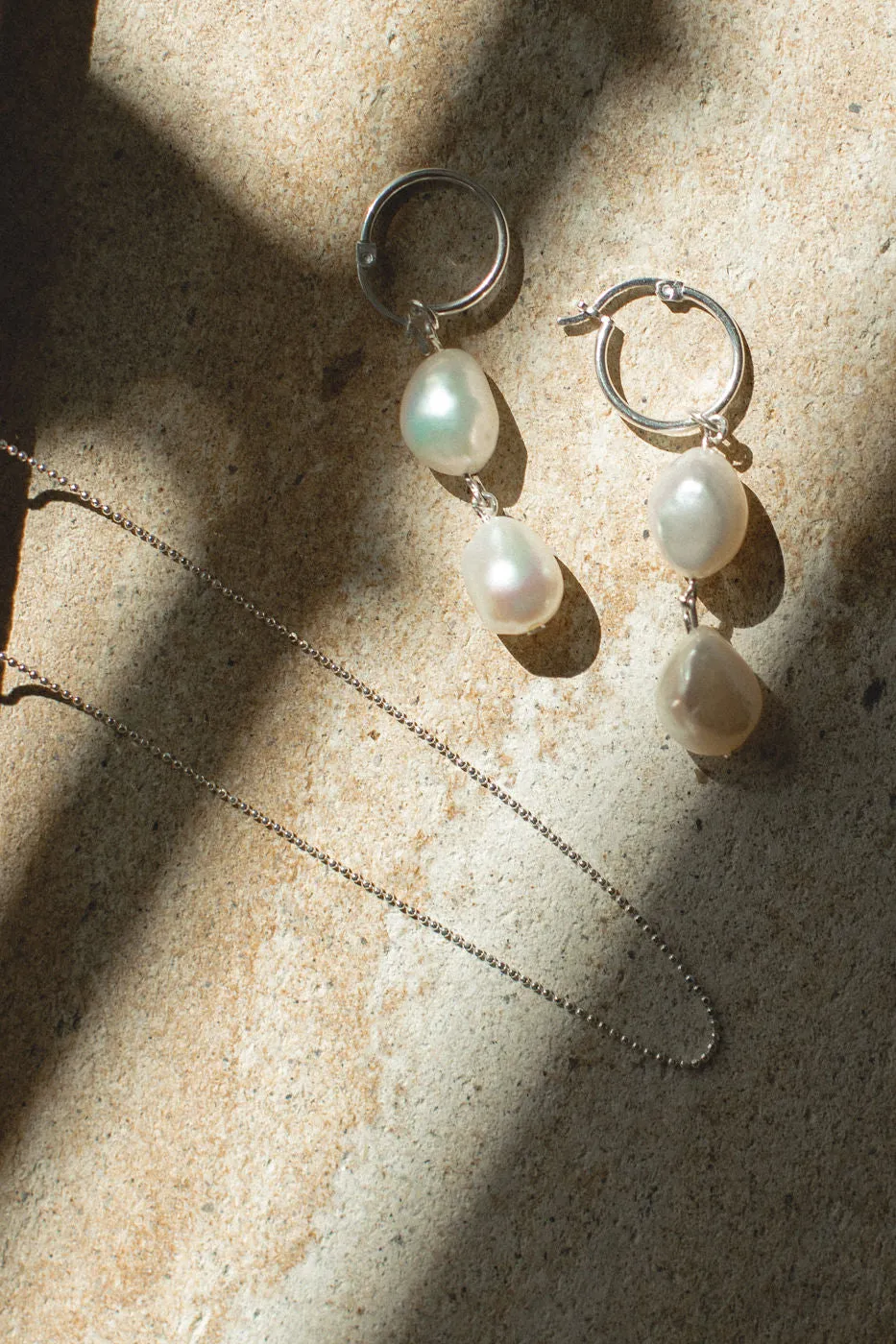 Silver Pearl Drop