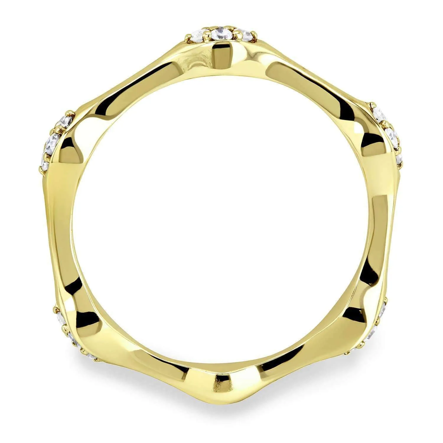Stackable Wavy Diamond Ring