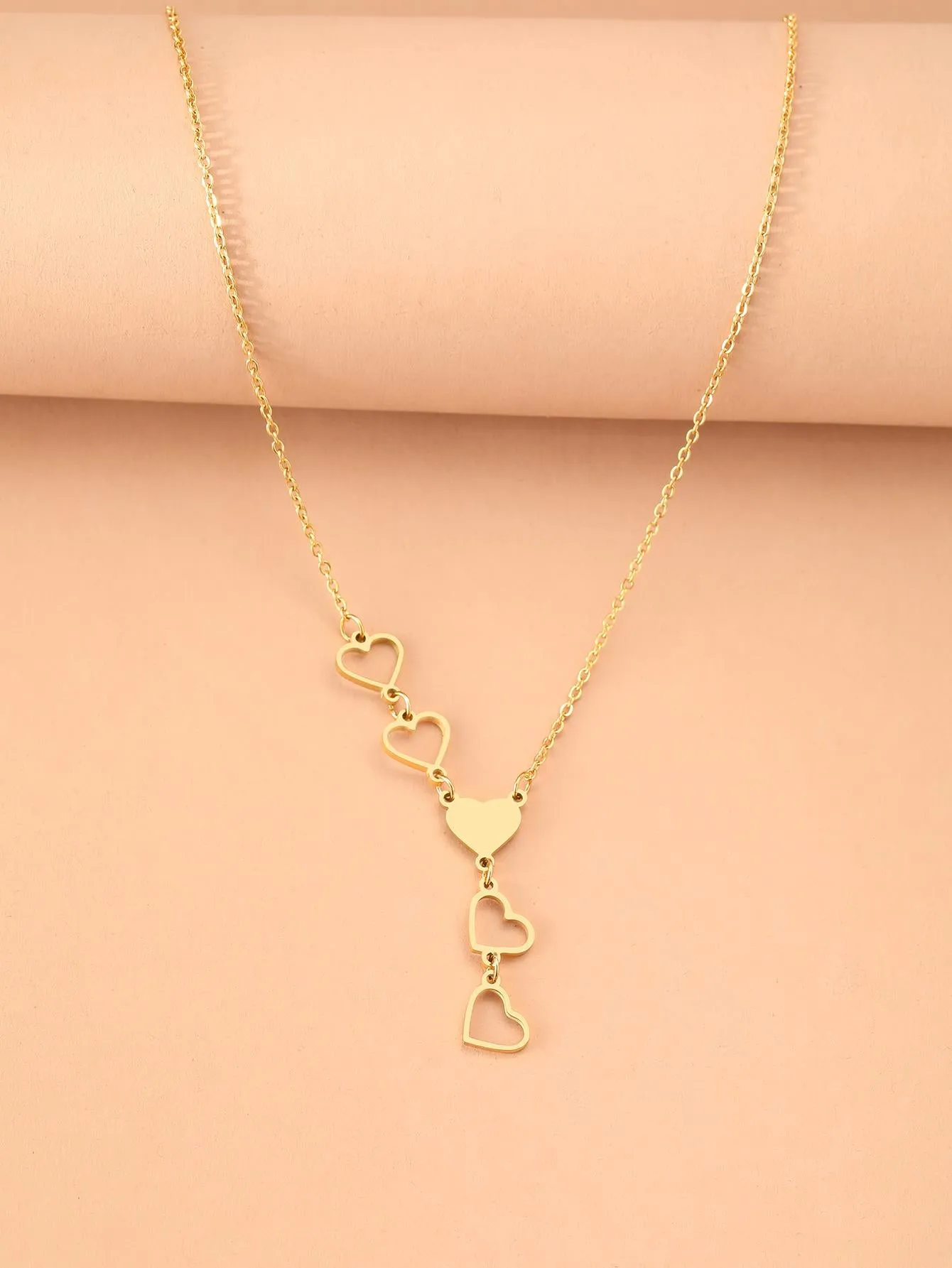 Stainless Steel Light Luxury Delicate Heart Pendant(High Quality)