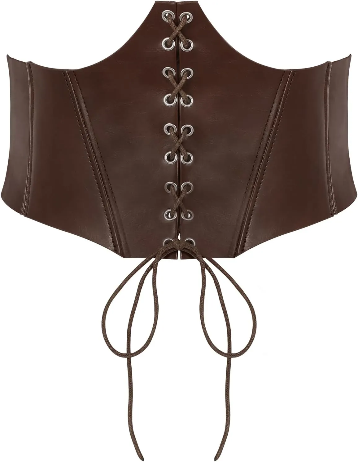 SUOSDEY Lace-up Cinch Bustiers Corset Belt for Women, Elastic Tie Waspie Wide Costume Waist Belt for Renaissance Halloween