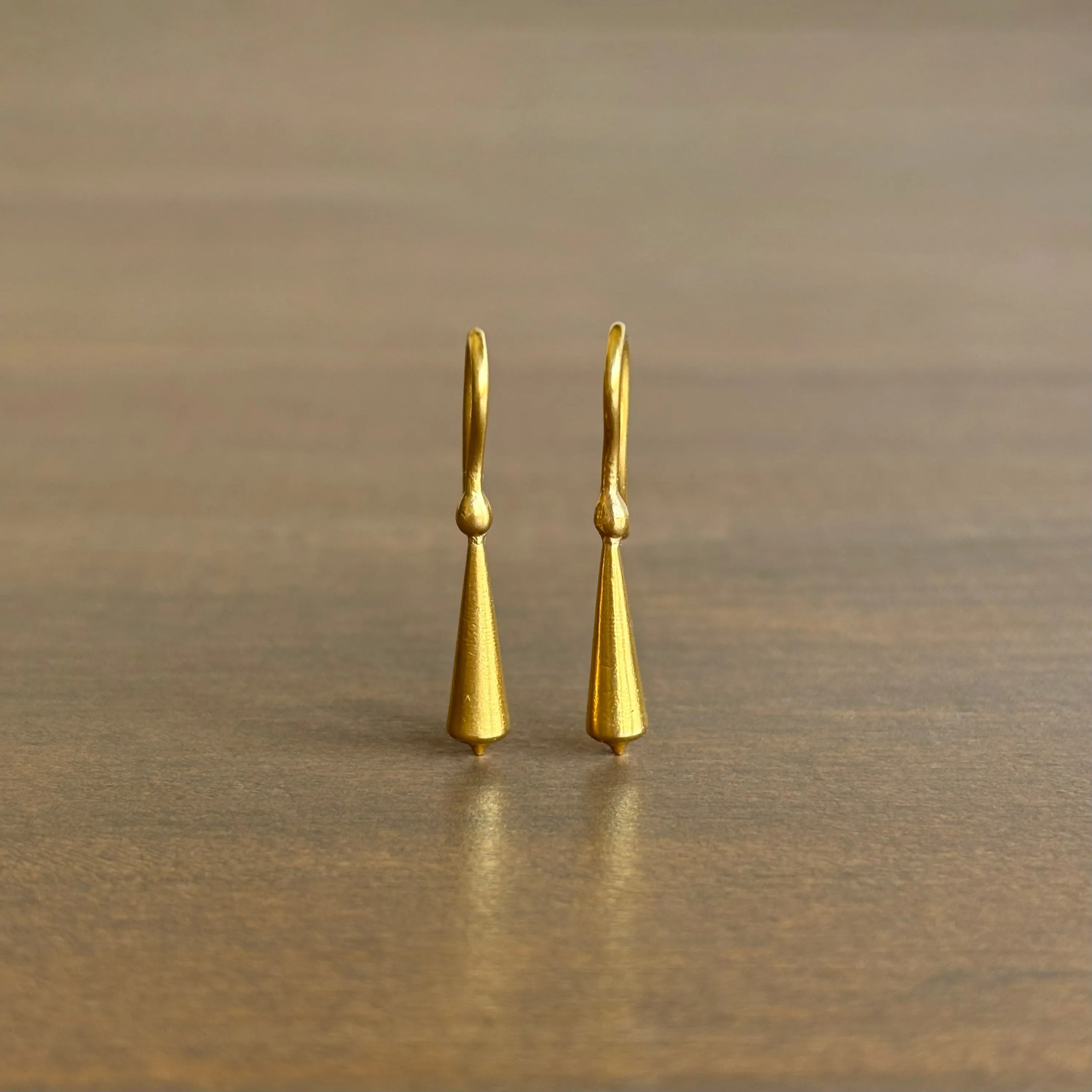 Tapered Pod Drop Earrings