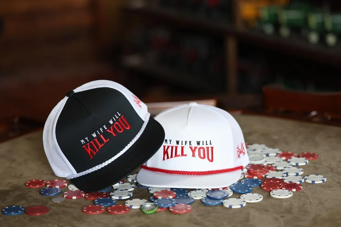 The Mad Hatter, Men & Womens Trucker Hat, Premium Adjustable Snapback for Everyday Wear, My Wife Will Kill You