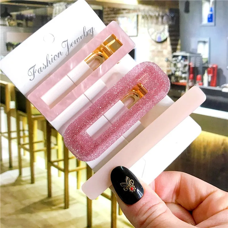 Wenkouban 35 Styles 2/3pcs Hair Clip Set Acetate Hairpin Women Hair Accessories Jewelry Korean Femme Barrettes Hairgrip for Girls Headwear