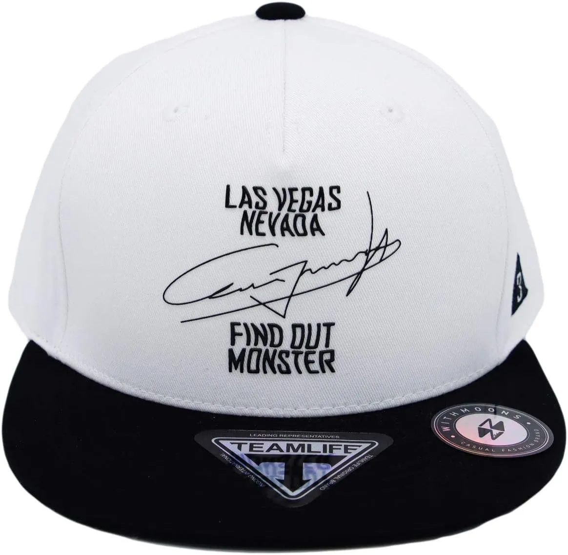 WITHMOONS Snapback Hat Flat Brim Two Tone Hiphop Baseball Cap TR21318